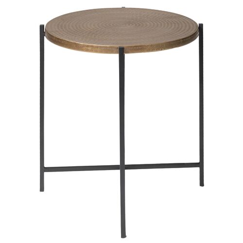 Nyx End Table, Antique Brass 5 Nyx End Table, Antique Brass