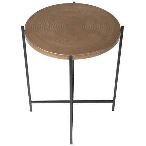 Nyx End Table, Antique Brass 6 Nyx End Table, Antique Brass
