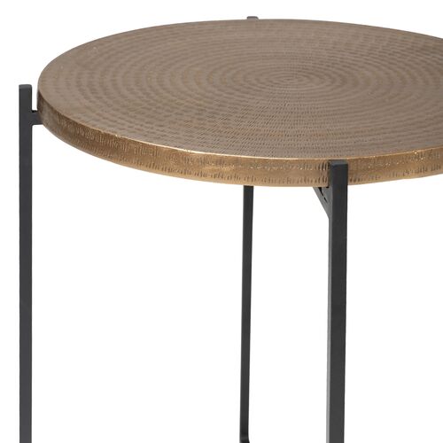 Nyx End Table, Antique Brass 7 Nyx End Table, Antique Brass