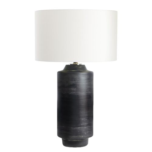 Dayton Ceramic Table Lamp, Ebony 1 Dayton Ceramic Table Lamp, Ebony