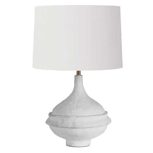 Riviera Table Lamp, Matte White 1 Riviera Table Lamp, Matte White