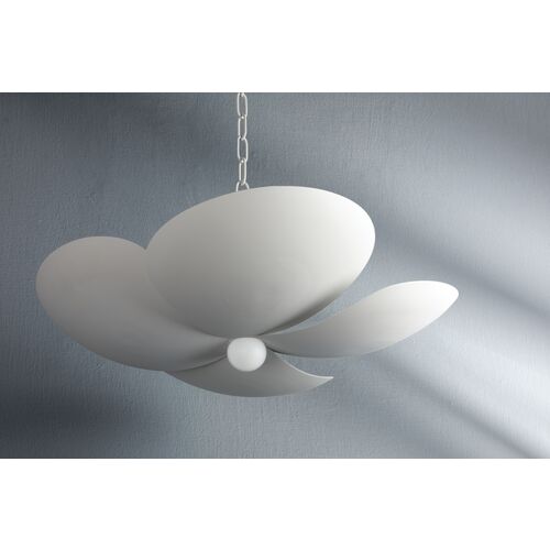 Leni Pendant, Textured White 2 Leni Pendant, Textured White