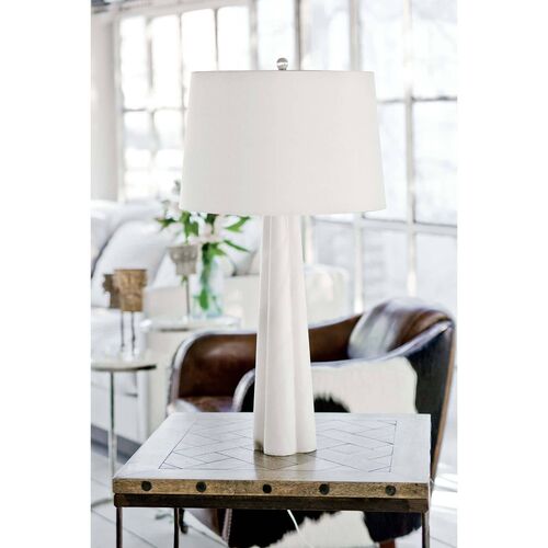Quatrefoil Alabaster Large Table Lamp, Neutral 2 Quatrefoil Alabaster Large Table Lamp, Neutral