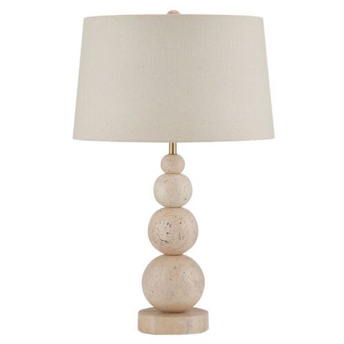 Niobe Travertine Table Lamp, Natural 1 Niobe Travertine Table Lamp, Natural