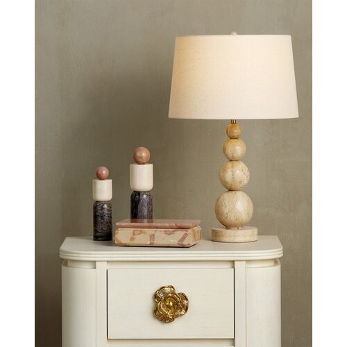 Niobe Travertine Table Lamp, Natural 2 Niobe Travertine Table Lamp, Natural