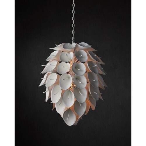 Diego Chandelier, Gesso White 5 Diego Chandelier, Gesso White