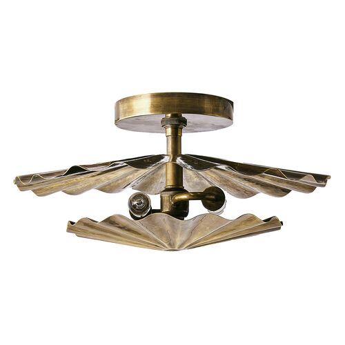 Annabeth Wall Sconce/Flush Mount, Brass 1 Annabeth Wall Sconce/Flush Mount, Brass