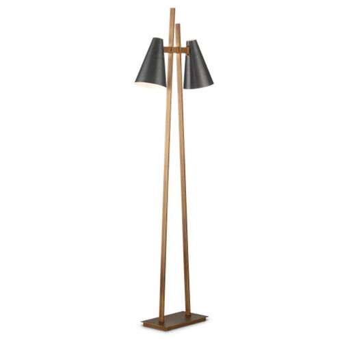 Duet Floor Lamp, Oil Rubbed Bronze/Antique Brass 4 Duet Floor Lamp, Oil Rubbed Bronze/Antique Brass