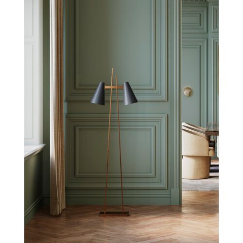 Duet Floor Lamp, Oil Rubbed Bronze/Antique Brass 7 Duet Floor Lamp, Oil Rubbed Bronze/Antique Brass