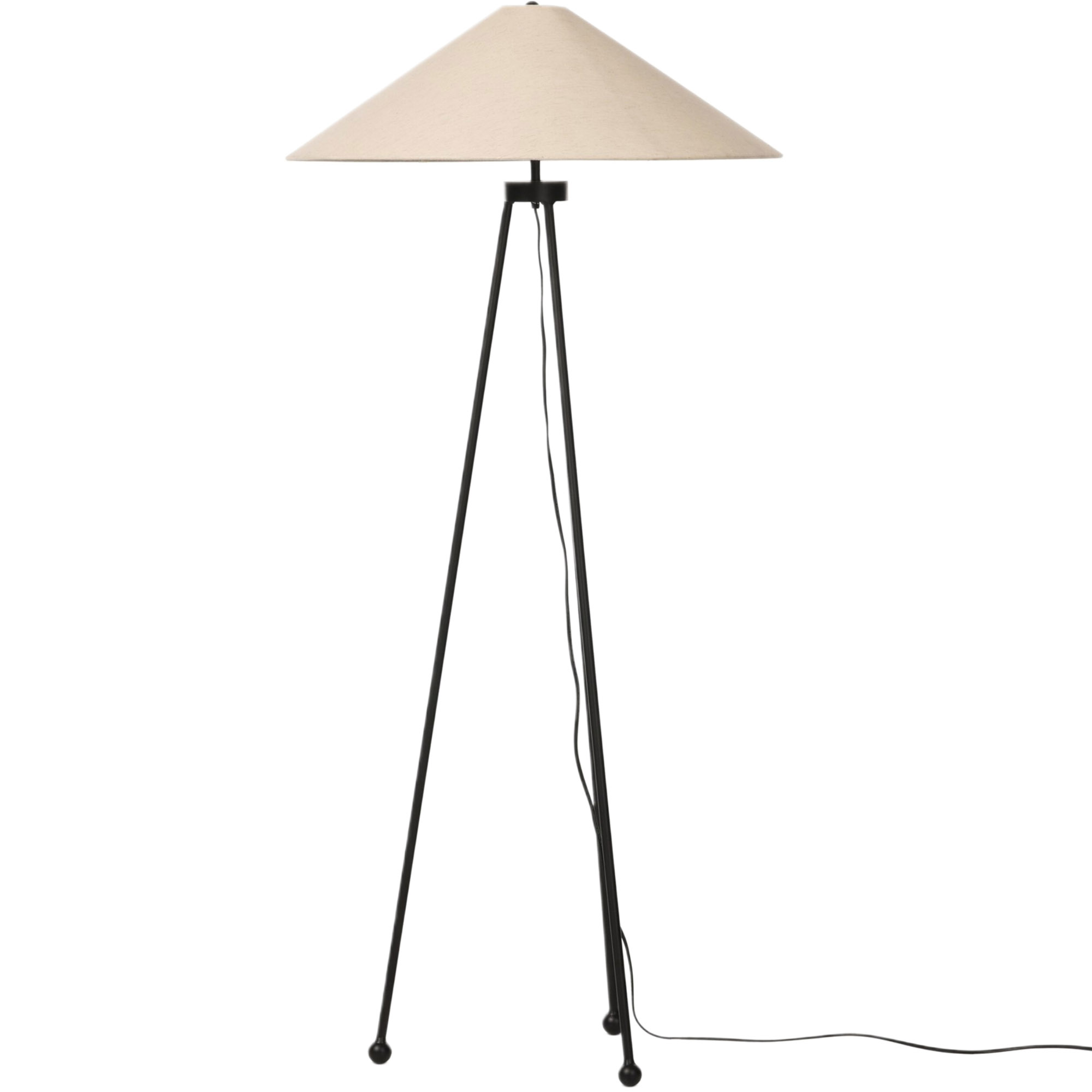 Nyrix Tripod Floor Lamp, Light Beige/Matte Black 10 Nyrix Tripod Floor Lamp, Light Beige/Matte Black