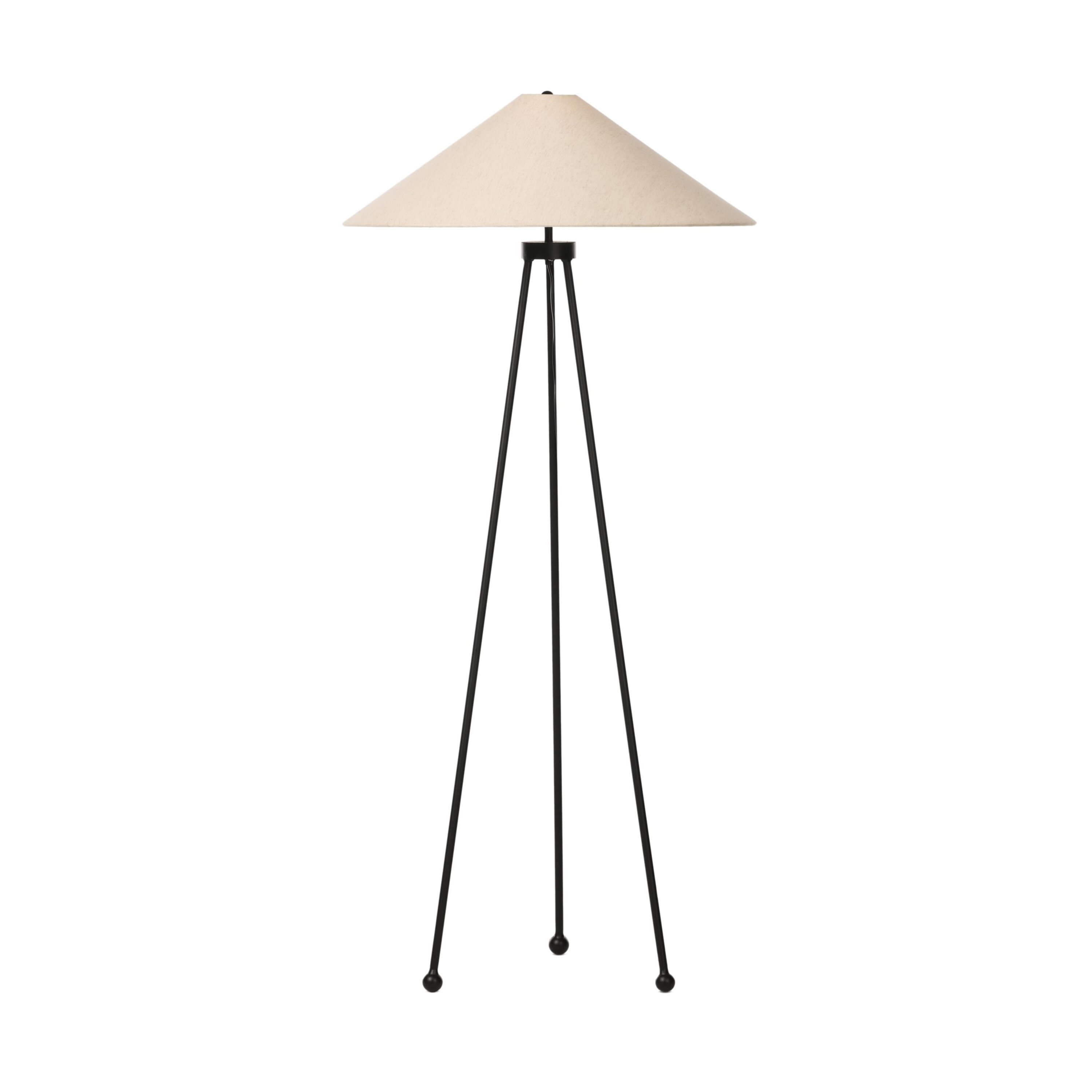 Nyrix Tripod Floor Lamp, Light Beige/Matte Black 4 Nyrix Tripod Floor Lamp, Light Beige/Matte Black