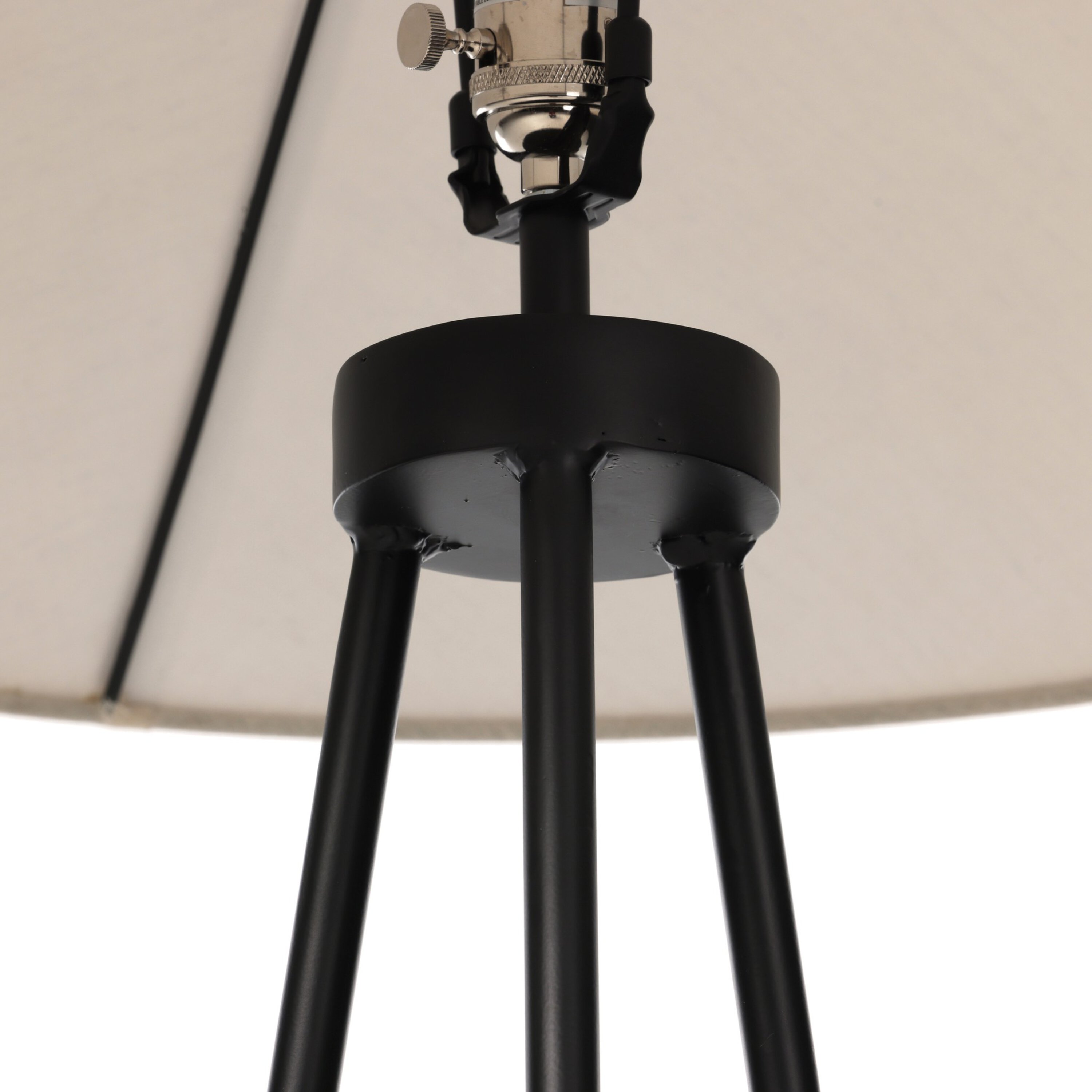 Nyrix Tripod Floor Lamp, Light Beige/Matte Black 5 Nyrix Tripod Floor Lamp, Light Beige/Matte Black