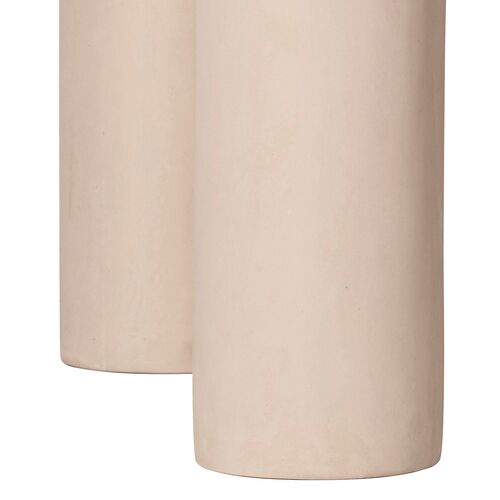 Ivara 47" Indoor/Outdoor Round Dining Table, Textured Cream 5 Ivara 47" Indoor/Outdoor Round Dining Table, Textured Cream