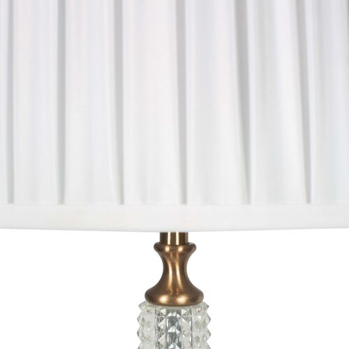 Melea Markell Arabella Glass Table Lamp, Clear/Brass 3 Melea Markell Arabella Glass Table Lamp, Clear/Brass