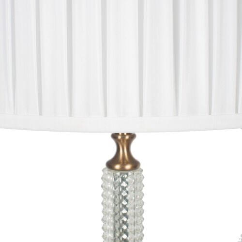 Melea Markell Arabella Glass Table Lamp, Clear/Brass 6 Melea Markell Arabella Glass Table Lamp, Clear/Brass