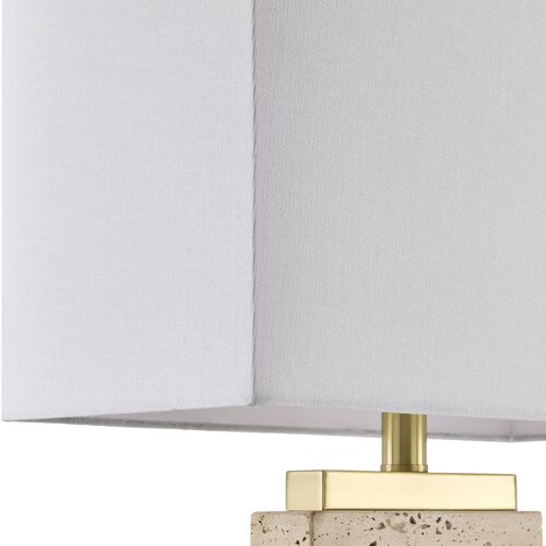 Jenevieve Travertine Table Lamp, Wheat 5 Jenevieve Travertine Table Lamp, Wheat
