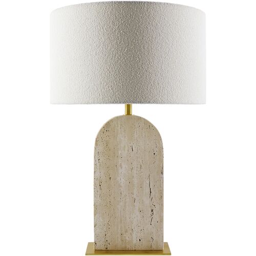 Persis Travertine Table Lamp, Beige 1 Persis Travertine Table Lamp, Beige