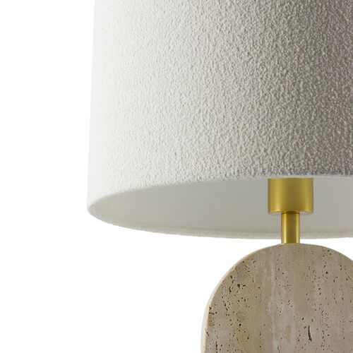 Persis Travertine Table Lamp, Beige 5 Persis Travertine Table Lamp, Beige
