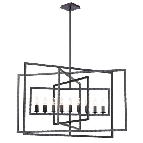 Capri 9-Light Chandelier, Bronze 1 Capri 9-Light Chandelier, Bronze