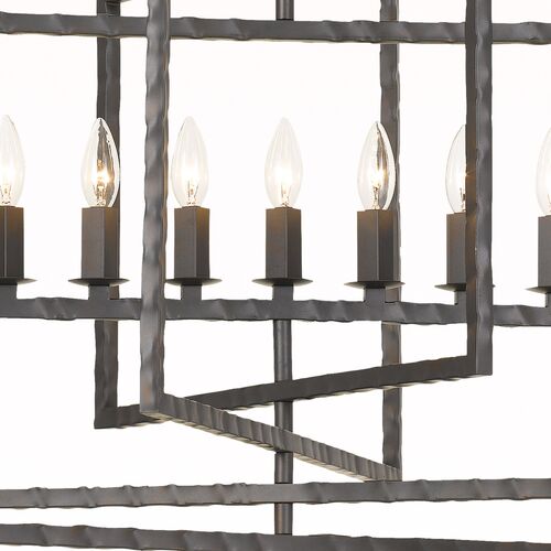 Capri 9-Light Chandelier, Bronze 3 Capri 9-Light Chandelier, Bronze