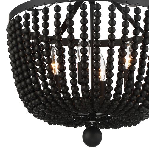 Rylee 4-Light Ceiling Mount, Matte Black 3 Rylee 4-Light Ceiling Mount, Matte Black