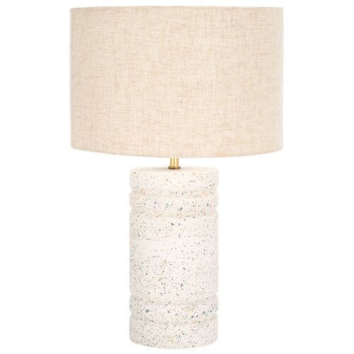 Giana Terrazzo Table Lamp, White 1 Giana Terrazzo Table Lamp, White