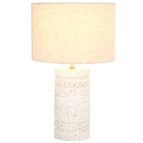 Giana Terrazzo Table Lamp, White 2 Giana Terrazzo Table Lamp, White