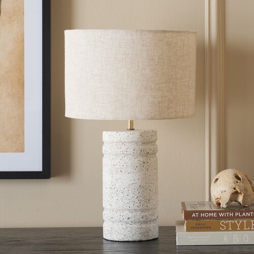 Giana Terrazzo Table Lamp, White 4 Giana Terrazzo Table Lamp, White