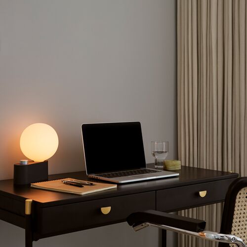 Alumina Table Lamp, Charcoal 12 Alumina Table Lamp, Charcoal