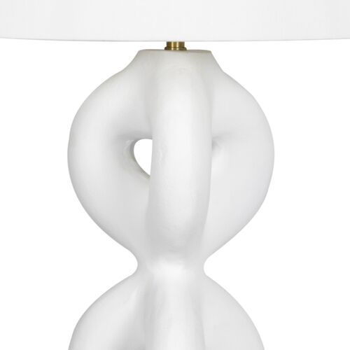 Jacob Metal Table Lamp, White 4 Jacob Metal Table Lamp, White