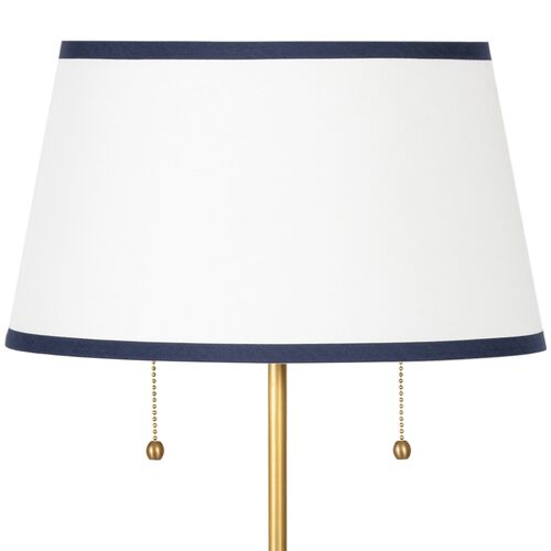 Daisy Table Lamp, Brass/Linen 2 Daisy Table Lamp, Brass/Linen