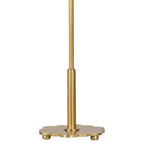 Daisy Table Lamp, Brass/Linen 4 Daisy Table Lamp, Brass/Linen