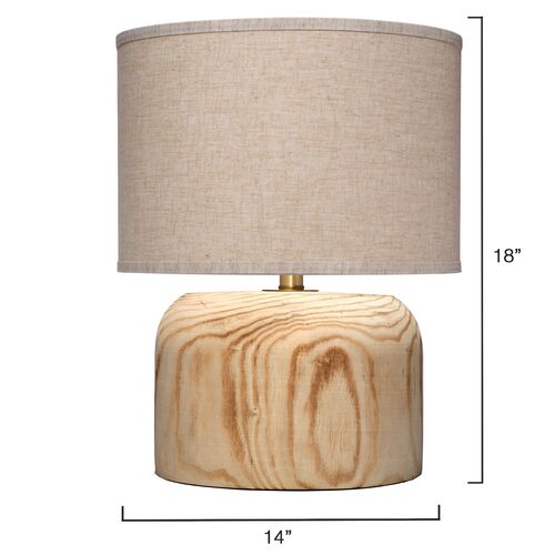 Timber Wooden Table Lamp, Natural 4 Timber Wooden Table Lamp, Natural