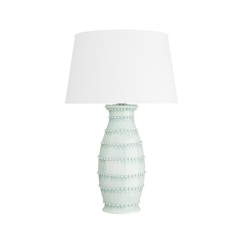 Spitzy Ceramic Table Lamp, Spa Blue 1 Spitzy Ceramic Table Lamp, Spa Blue