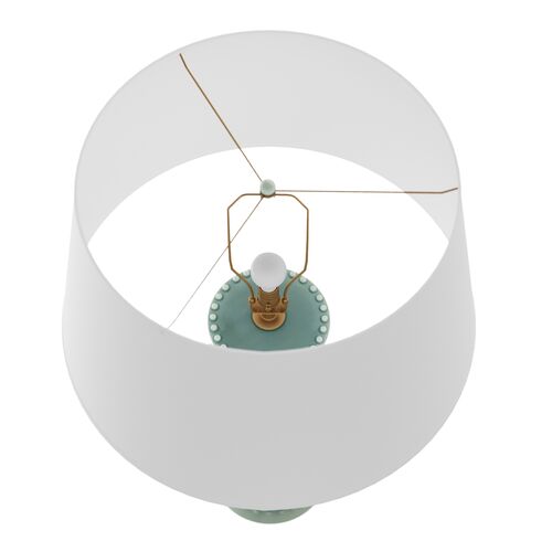 Spitzy Ceramic Table Lamp, Spa Blue 2 Spitzy Ceramic Table Lamp, Spa Blue