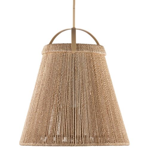 Parnell Medium Abaca Rope Pendant, Natural 4 Parnell Medium Abaca Rope Pendant, Natural