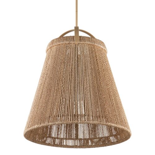Parnell Medium Abaca Rope Pendant, Natural 5 Parnell Medium Abaca Rope Pendant, Natural