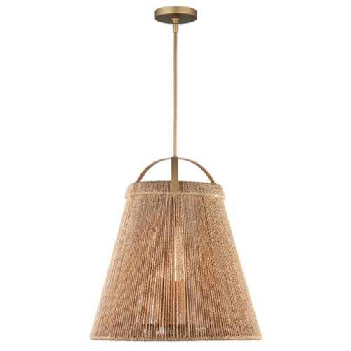 Parnell Medium Abaca Rope Pendant, Natural 6 Parnell Medium Abaca Rope Pendant, Natural