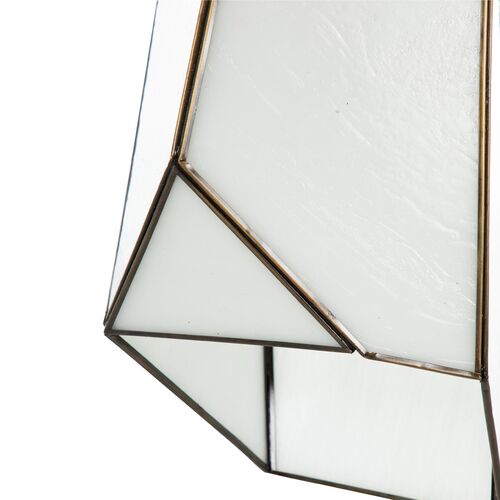 Finchley Multifaceted Triple Pendant, Antique Brushed Brass 9 Finchley Multifaceted Triple Pendant, Antique Brushed Brass