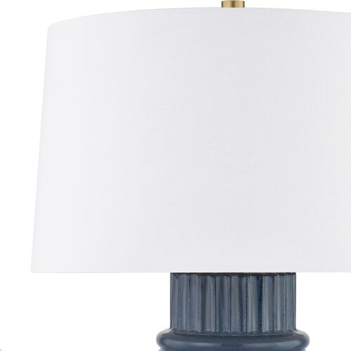 River Ceramic Table Lamp, Grey/Blue 7 River Ceramic Table Lamp, Grey/Blue