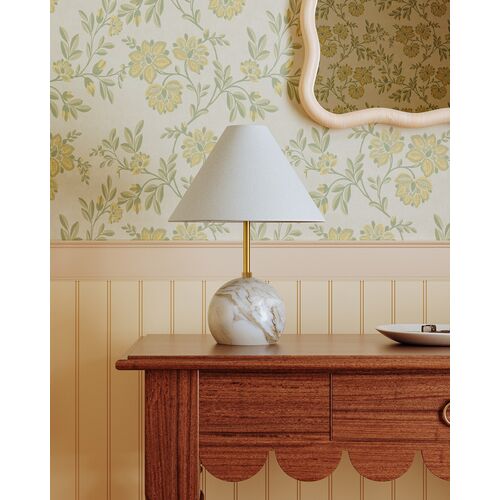 Rowan 16" Table Lamp, White Marble/Aged Brass 7 Rowan 16" Table Lamp, White Marble/Aged Brass
