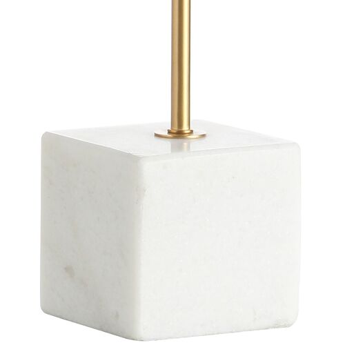 Rosalind Marble Table Lamp, White/Brass Gold 4 Rosalind Marble Table Lamp, White/Brass Gold