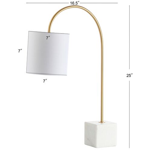 Rosalind Marble Table Lamp, White/Brass Gold 6 Rosalind Marble Table Lamp, White/Brass Gold