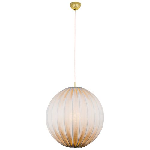 Minette Pendant, Aged Brass/Natural Linen 2 Minette Pendant, Aged Brass/Natural Linen