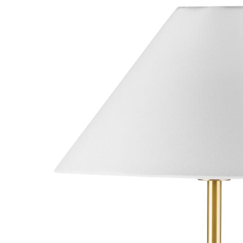 Yuna Marble Floor Lamp, Brass/Black 3 Yuna Marble Floor Lamp, Brass/Black