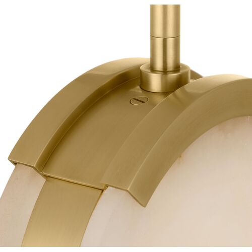 Melange 7" Alabaster Pendant 8 Melange 7" Alabaster Pendant
