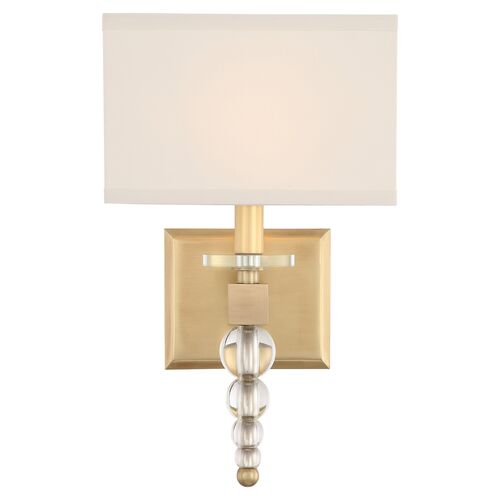 Clover Sconce, Aged Brass 1 Clover Sconce, Aged Brass