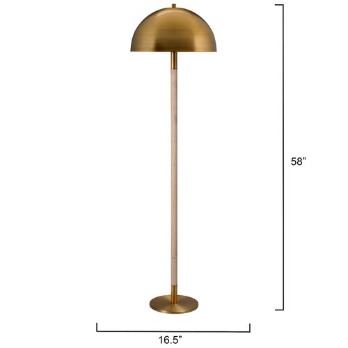 Merlin Dome Floor Lamp, Brass 3 Merlin Dome Floor Lamp, Brass