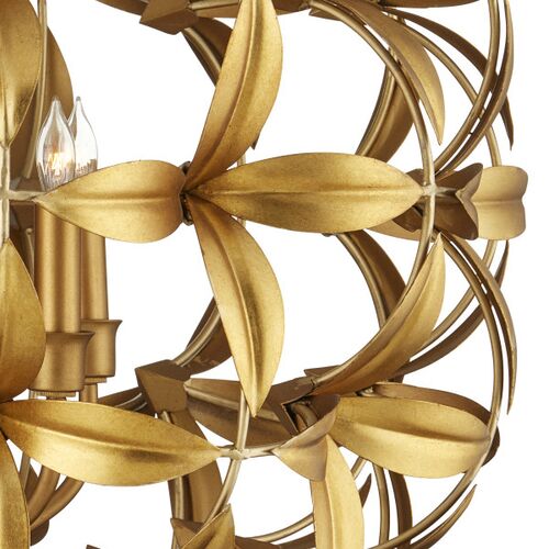 Helenium Orb Chandelier, Gold 2 Helenium Orb Chandelier, Gold