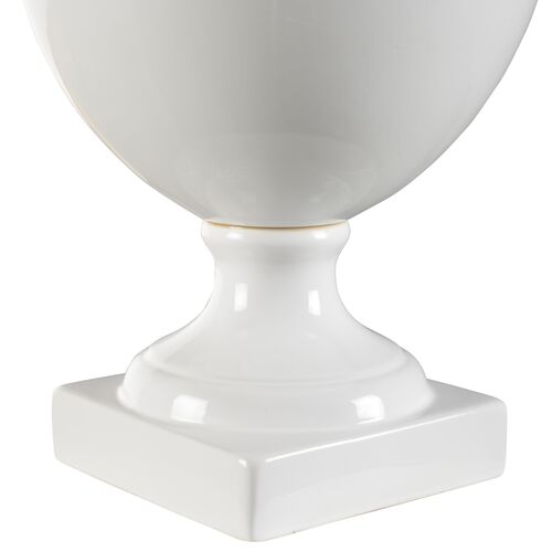 Greenwich Ceramic/Raffia Table Lamp, White 2 Greenwich Ceramic/Raffia Table Lamp, White
